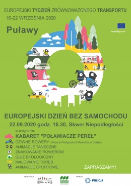 Europejski Dzień bez Samochodu w Puławach